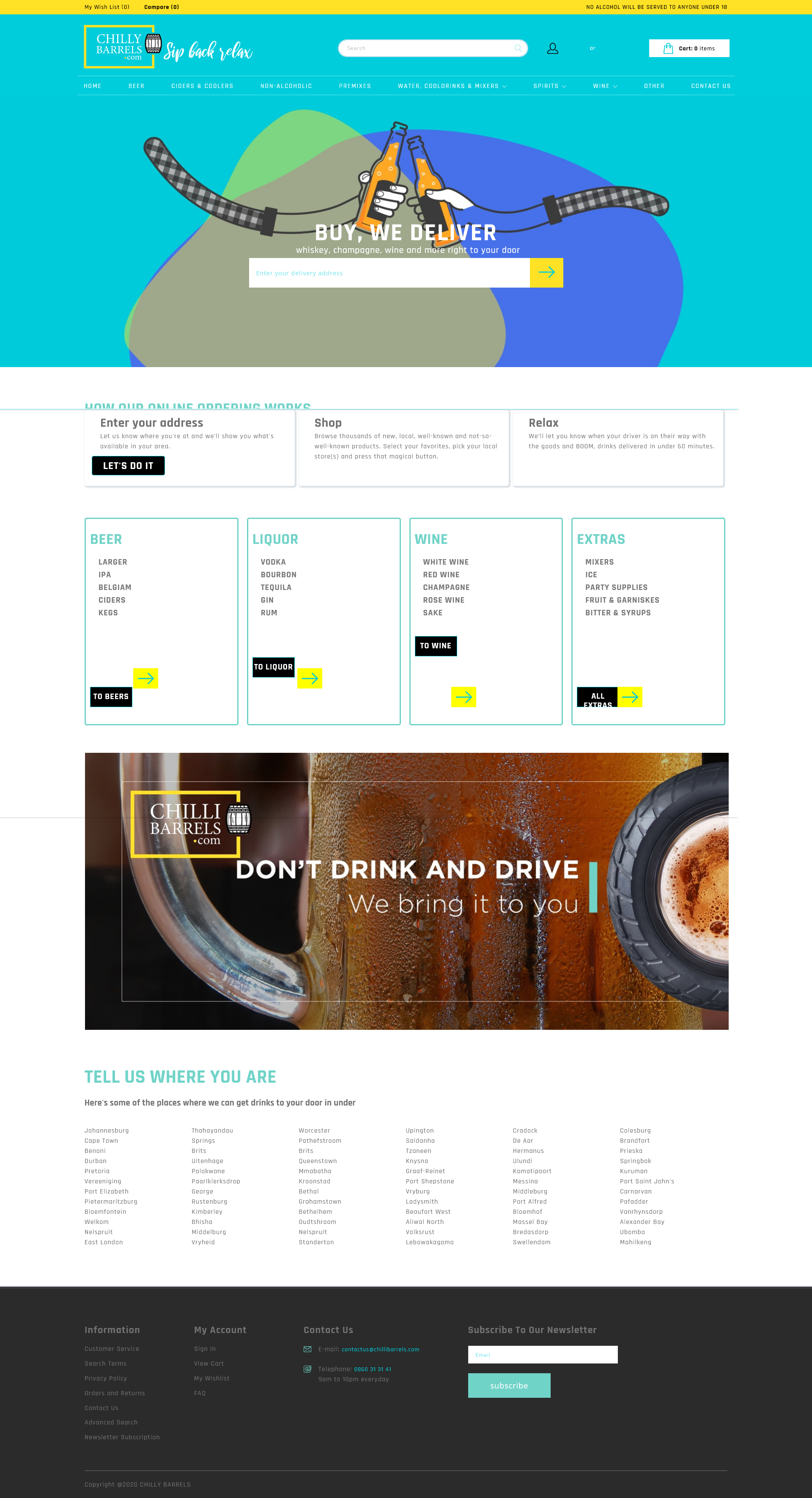 ChillyBarrels Landing Page